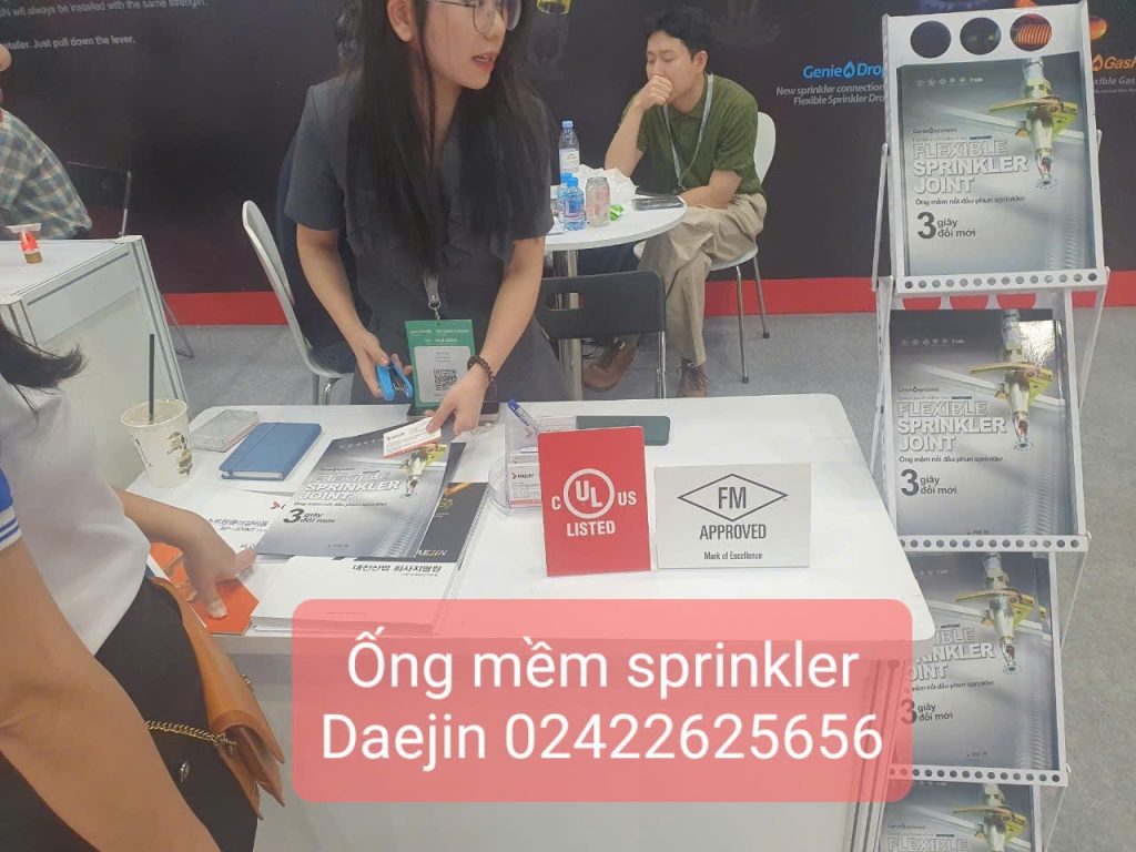 Ống mềm 2000mm nối sprinkler kiểm định 2024