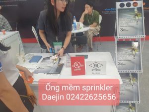 Ống mềm nối sprinkler hãng Daejin dài 2000mm có kiểm định 2024 theo NĐ50